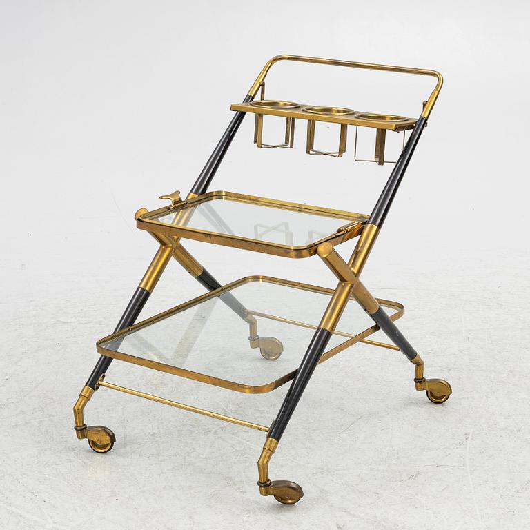 Cesare Lacca, serving cart, Italy 1950s.