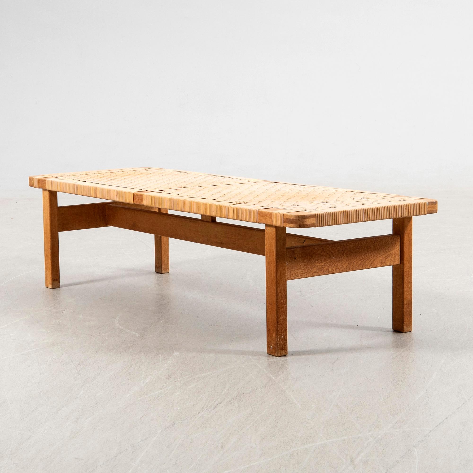 Børge Mogensen, bänk, modell 5272, Fredericia Stolefabrik, Danmark, 1950-60-tal.