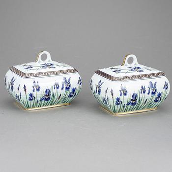 TERRIN, 2 st, porslin, "Giardino", Versace för Rosenthal.