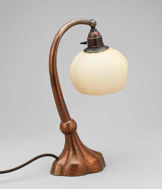 BORDSLAMPA, koppar, 1900-talets början.