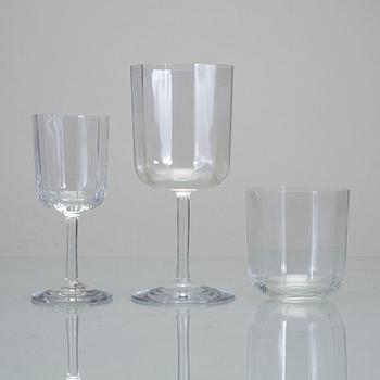 Kosta Boda · GLASSERVIS, 26 delar, "Oktav", Bertil Vallien, Kosta Boda.