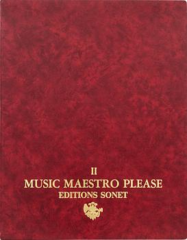 Graphic portfolio, 9 sheets, "Music Maestro Please II", 1981.