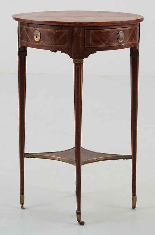 A Gustavian late 18th Century table in the manner of A. Lundelius.