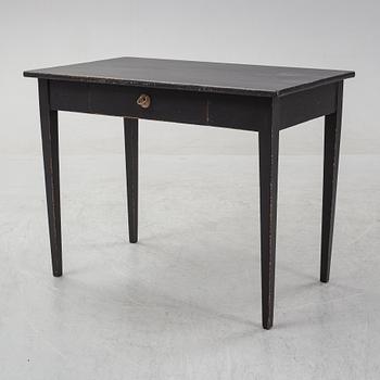 A painted Gustavian style desk, circa 1900.