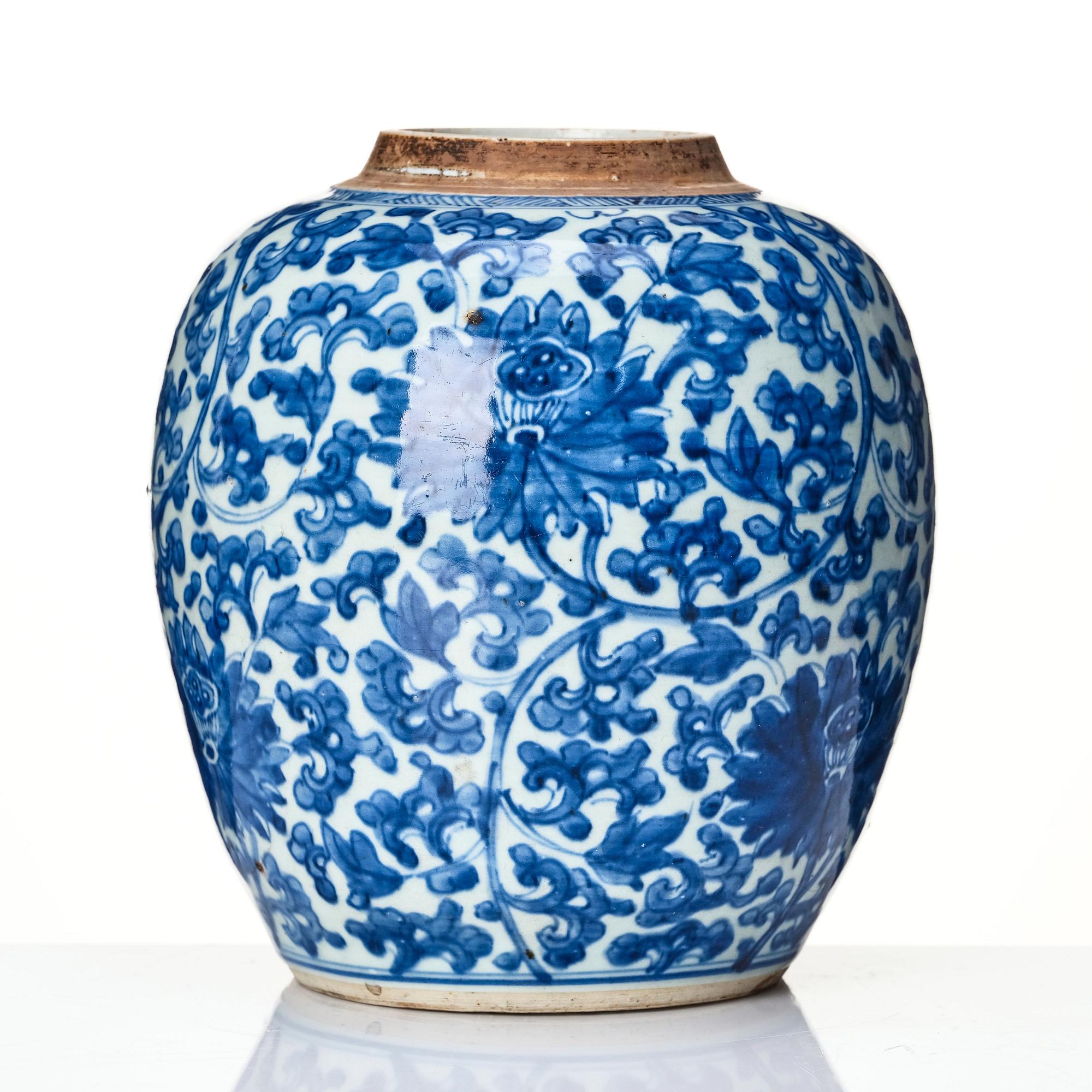 Bojan, porslin. Kina, Qingdynastin, Kangxi (1662-1722).