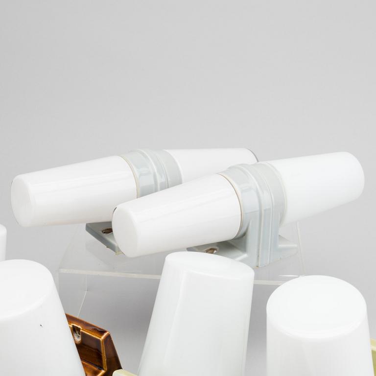 SEVEN SIGVARD BERNADOTTE LAMPS.