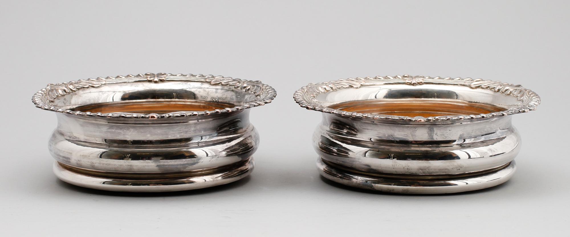 COASTERS, 1 par, pläter, England, 1900-talets mitt.