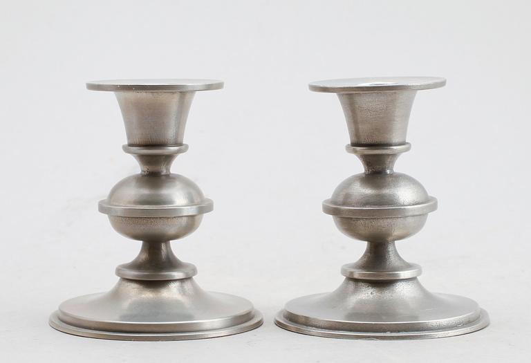 LJUSSTAKAR, 1 par, tenn, Edvin Ollers, 1966.