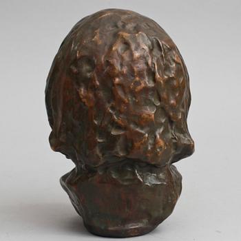 AUGUSTE RENOIR, efter, skulptur, mörkpatinerad brons, gjutarstämplar, L. Rasmussen.