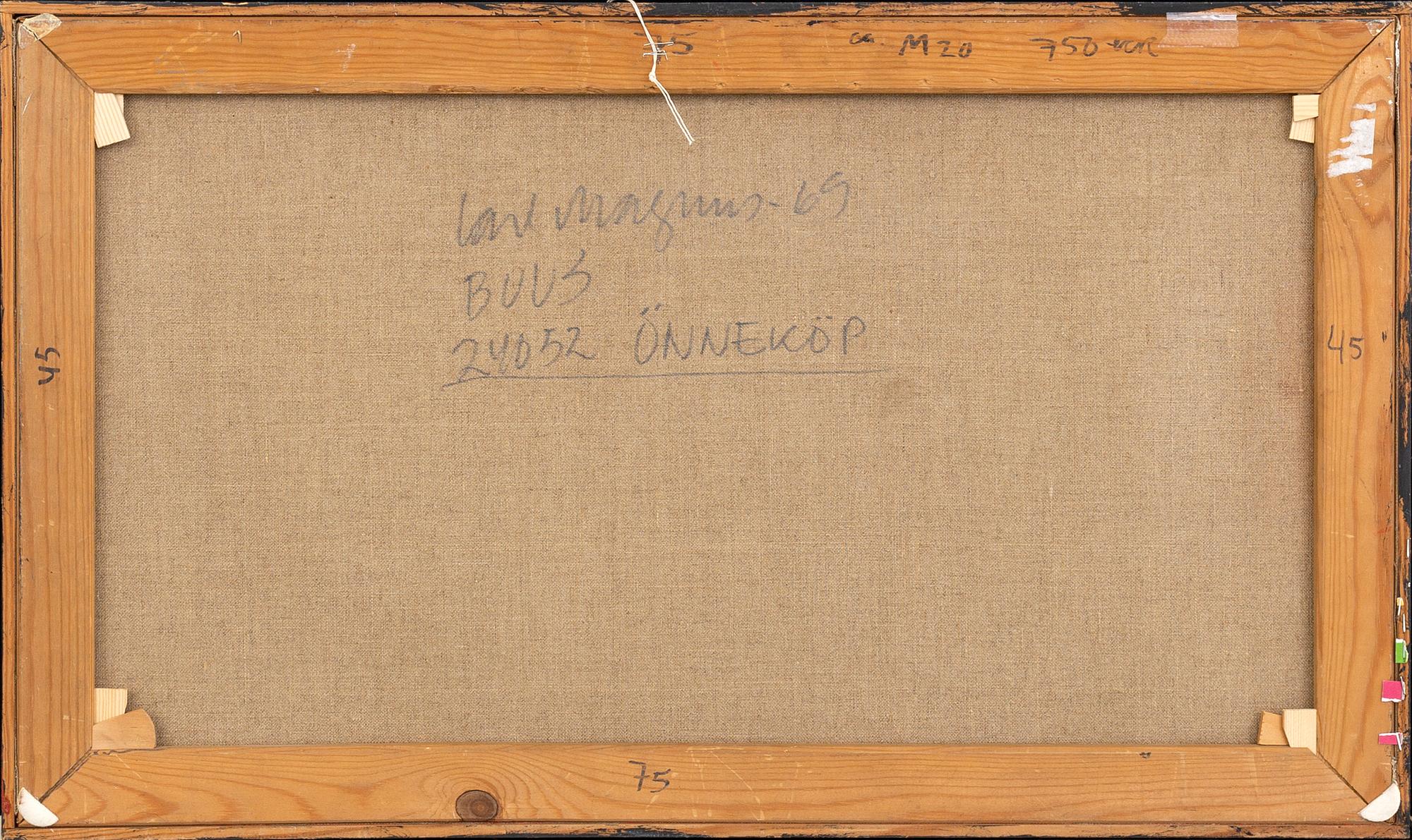 CARL MAGNUS, oil on canvas signed and dated 69.