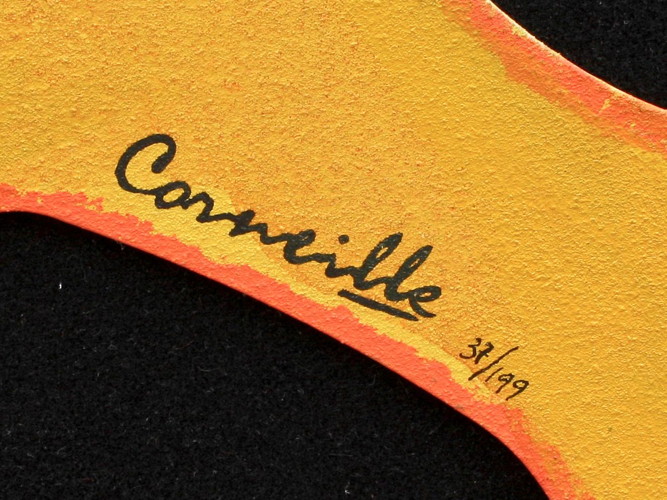 BEVERLOO CORNEILLE, skulptur, terragrafi, polykromt bemålad metall, sign o numr 37/199.