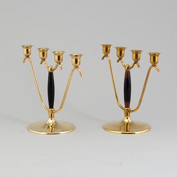 a pair of chandeliars by O. H. Lagerstedt, Eskilstuna, 1950's.