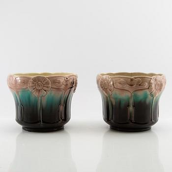 Outer covers 2 pcs Jugend, Rörstrand early 20th century stoneware.