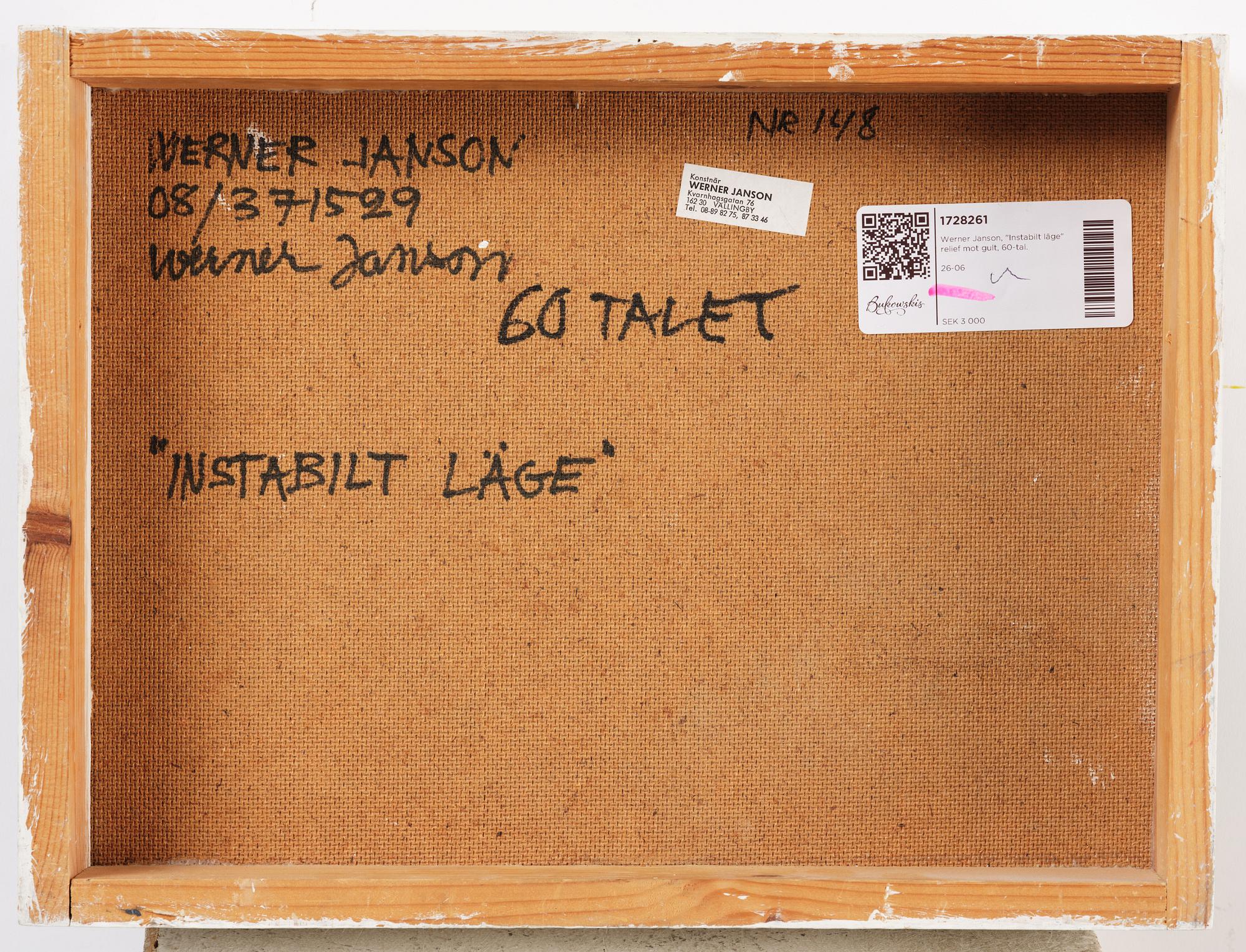 Werner Janson, "Instabilt läge".