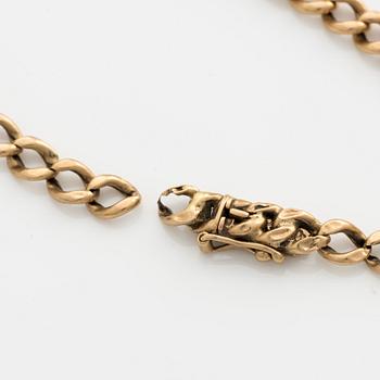 Bracelet, curb chain, 18K gold.