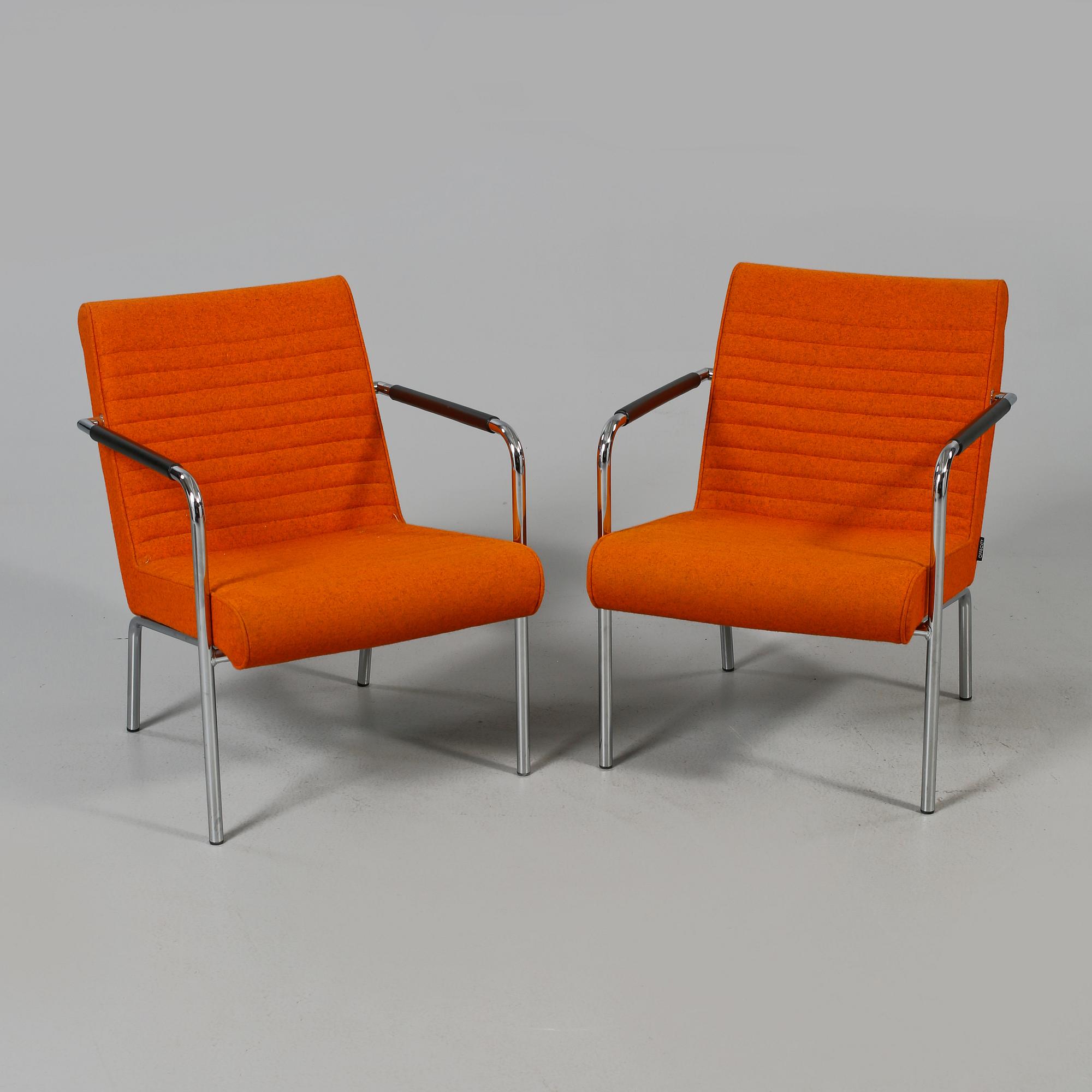 FÅTÖLJER, ett par, "Queen", Olle Anderson, Offecct, 2000-tal.