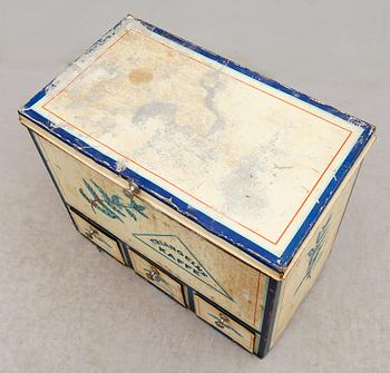 KAFFEBOX, plåt, Triangelns Kaffe, 1900-taltes mitt.