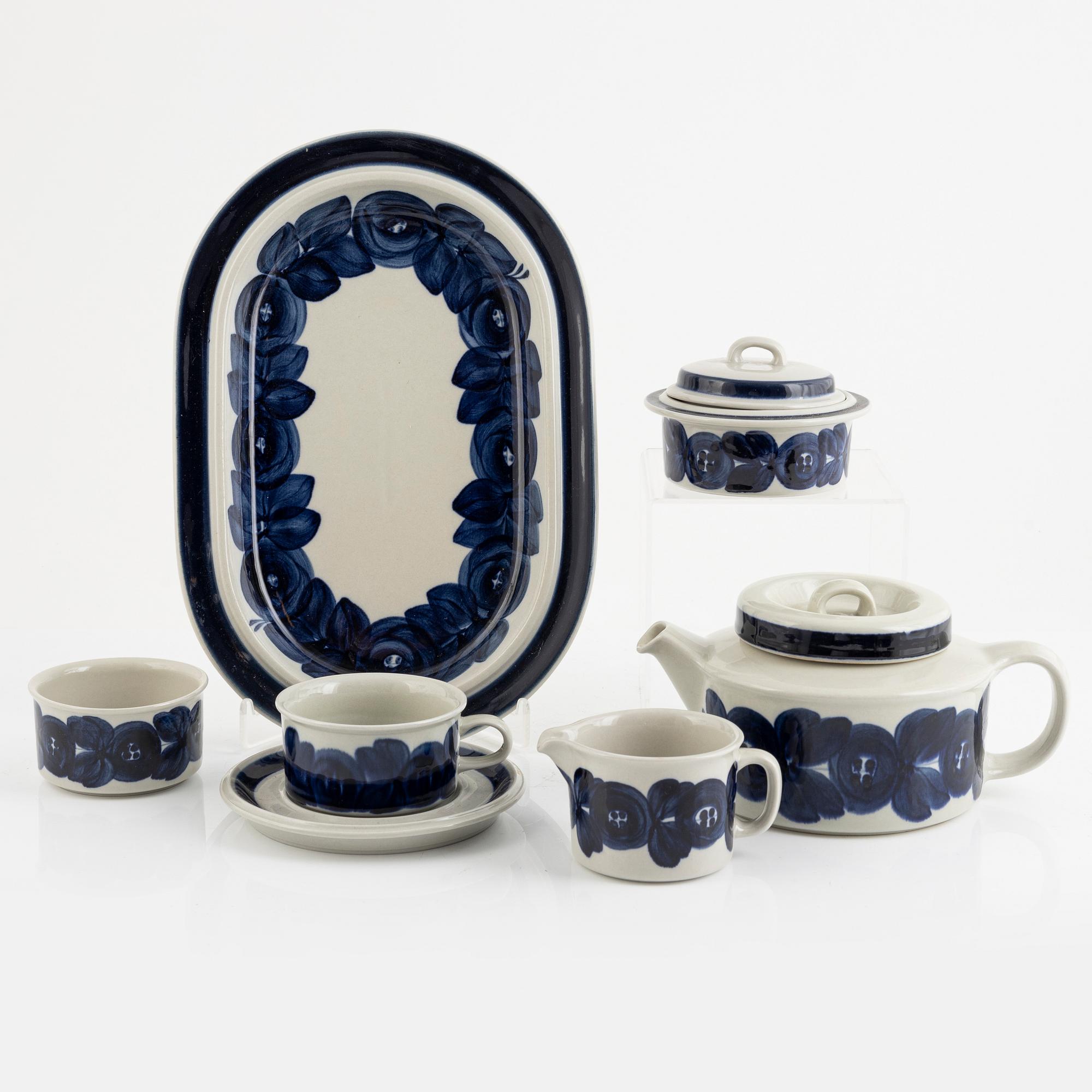 Ulla Procopé, a 13-piece "Anemone" tea service, Arabia, Finland.
