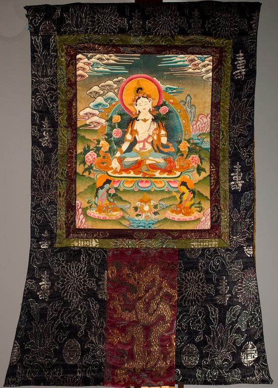 THANGKA, Nepal, 1900-talets mitt.