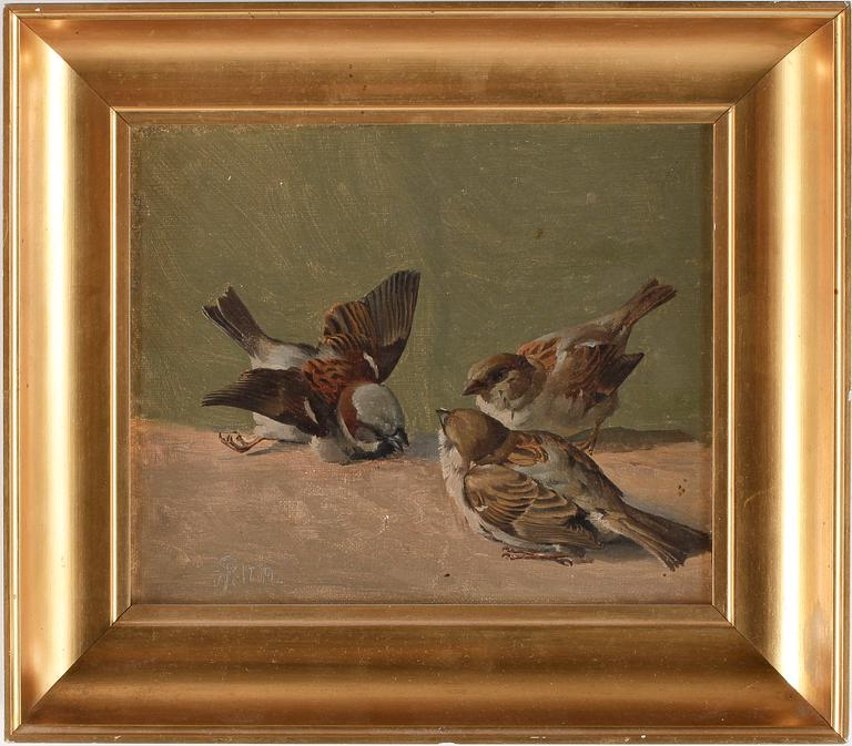 NILS PETER RASMUSSEN, olja på duk, monogramsignerad och daterad 1882.