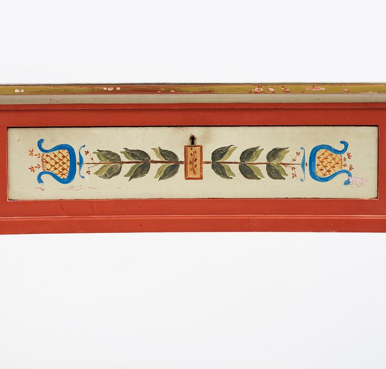 Carl Malmsten, a coral lacquered sideboard, Sweden post 1926, probably by David Blomberg.