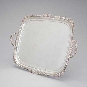 BRICKA, silver, Sheffield 1902, vikt ca 2900 g.