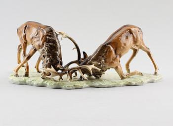 FIGURGRUPP, porslin, Günther Granget, Hutschenreuther, 1900-talets mitt.