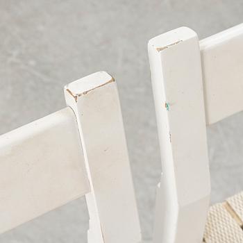 John Kandell, Bar stools, a pair, "Schablon", Källemo, late 20th century.