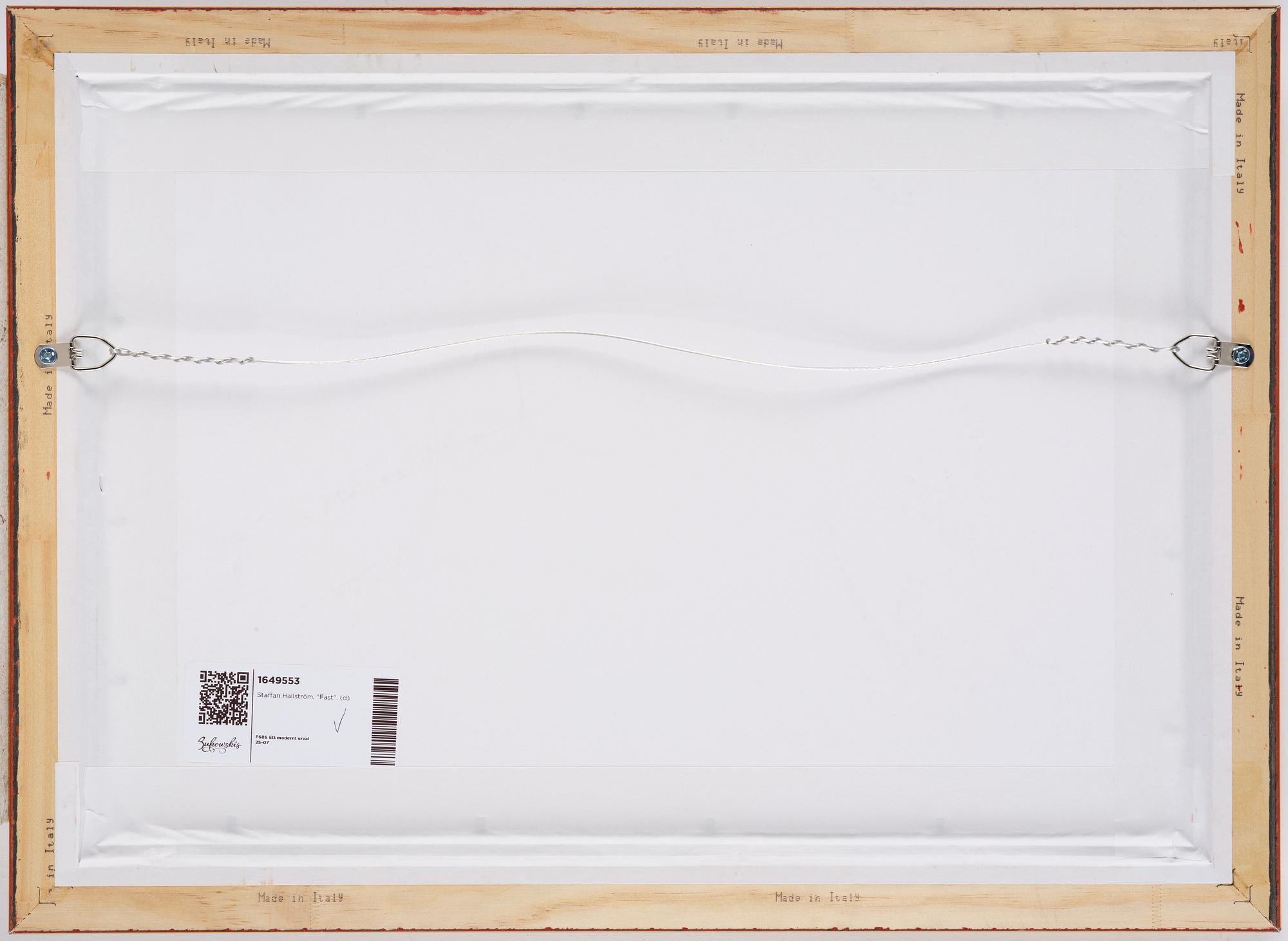 Staffan Hallström, "Fast".