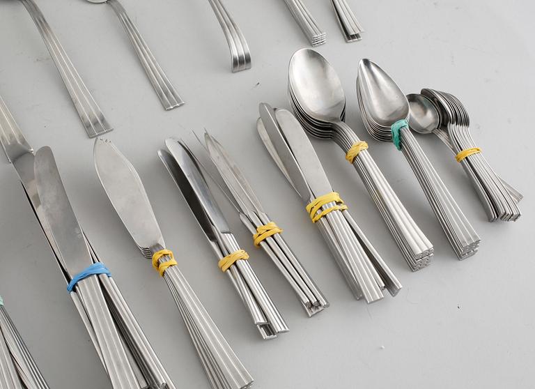 BESTICK, 101 delar, rostfritt stål, "Thebe", Folke Arström,  Gense, 1900-talets andra hälft.