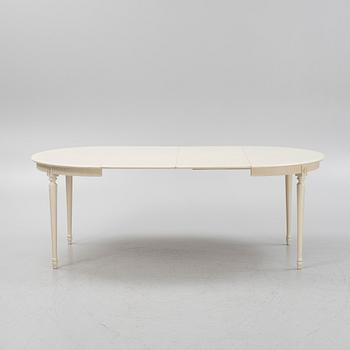 A Gustavian style dining group, mid 20th Century.