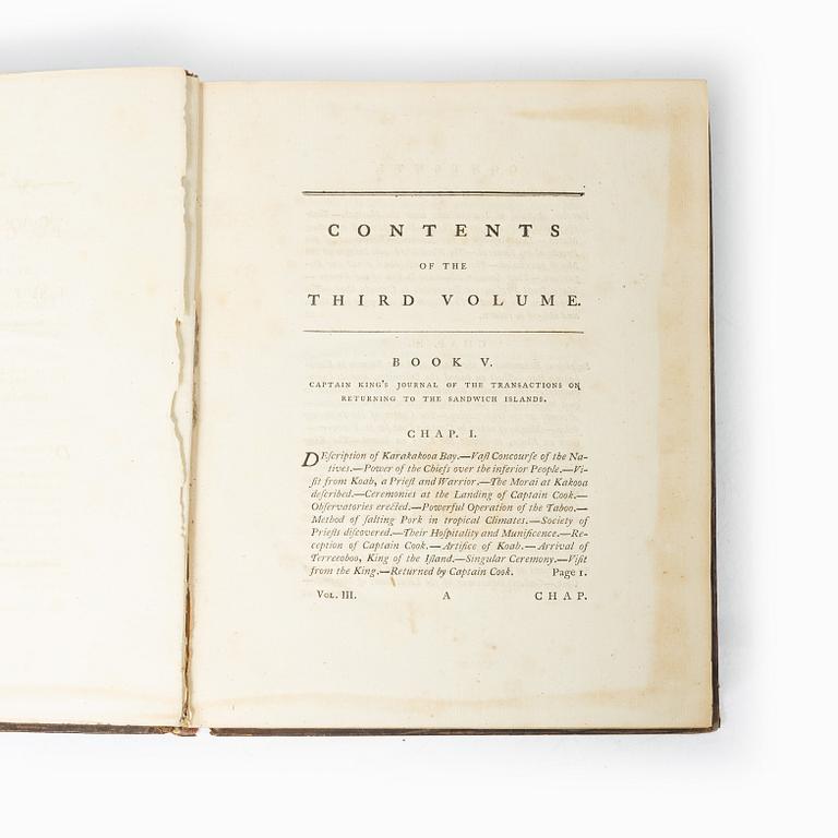 Two volumes of Cooks travels, with 37 engraved plates + maps and charts.