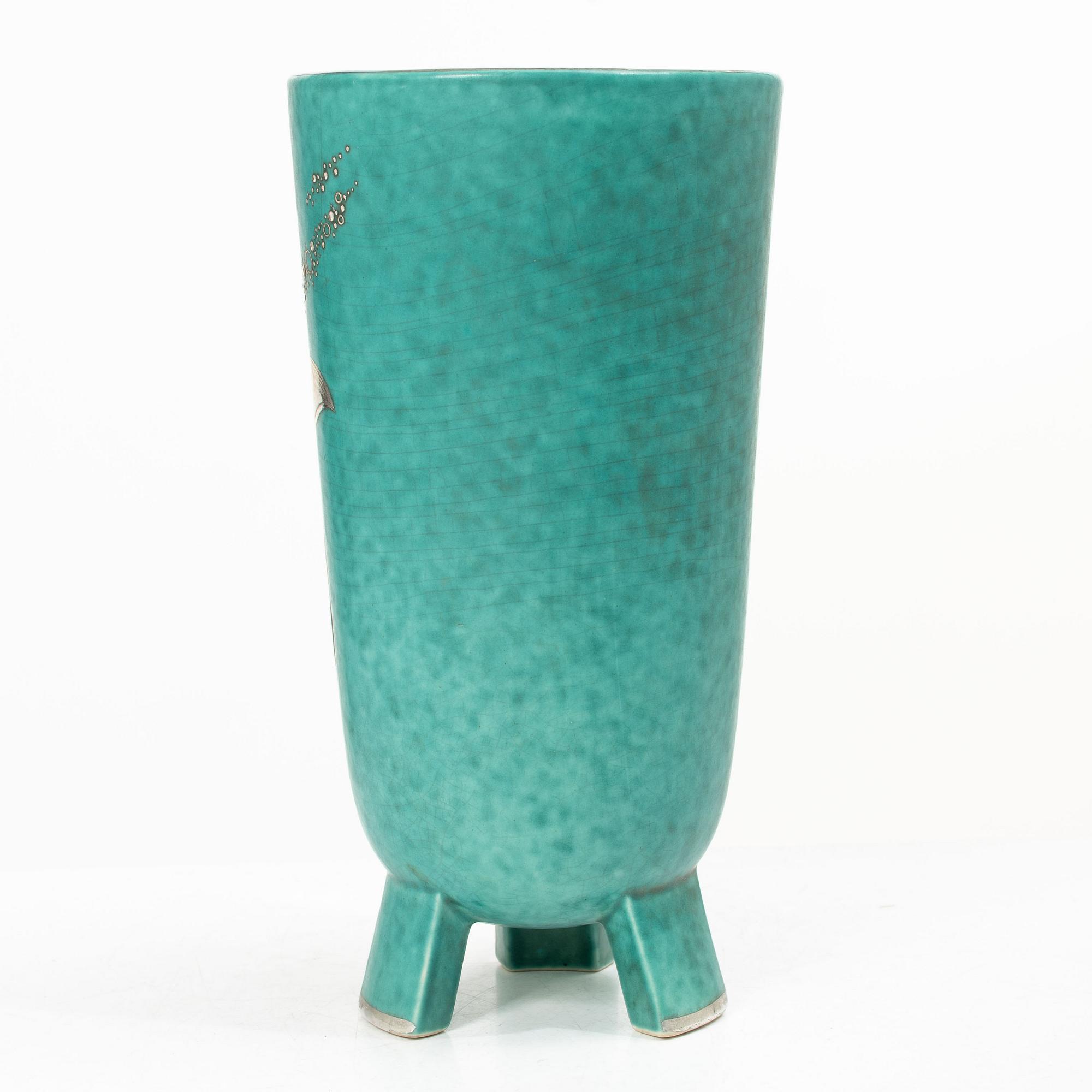 Wilhelm Kåge, Vase, “Argenta”, mid-20th century.