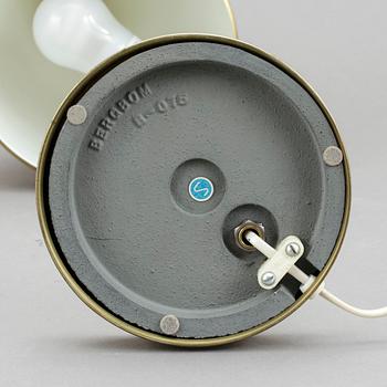 BORDSLAMPA, Bergboms, 1900-talets andra hälft.