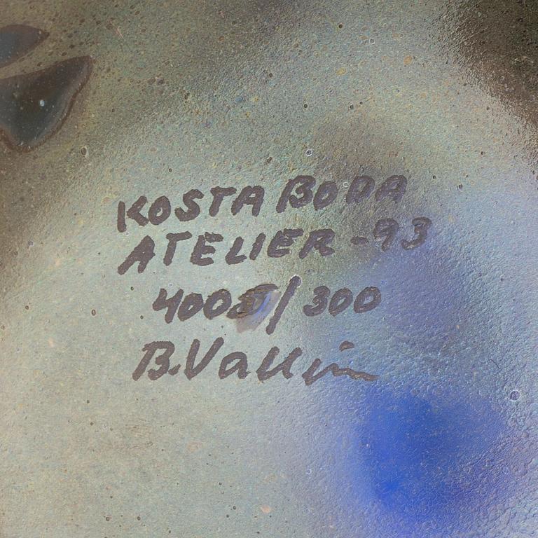 Bertil Vallien, a glass vase, Kosta Boda Atelier 1993.