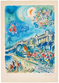 518. Marc Chagall After, "Bataille des fleurs", from: "Nice et la Côte d'Azur".