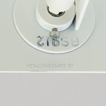 Ben af Schultén,  A set of three 1970s "BS 912" wall lights by Metallimestarit for Artek Finland.