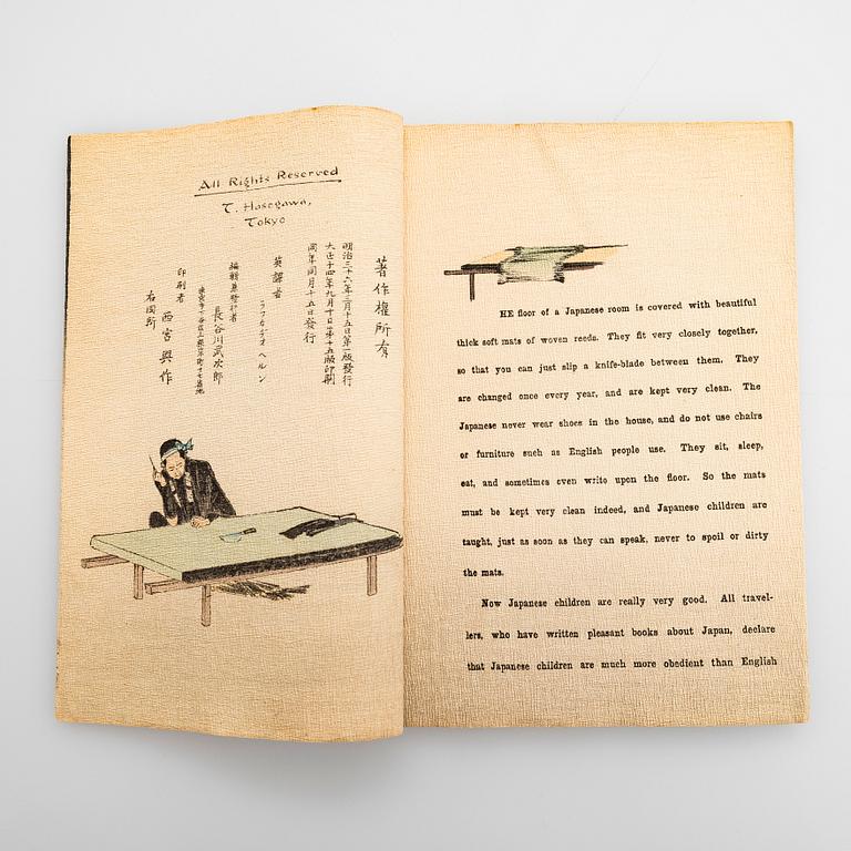 A set of five books of Japanese fairy tales. Rendered in to English By Lafcadio Hearn. T Hasegawa Publisher,