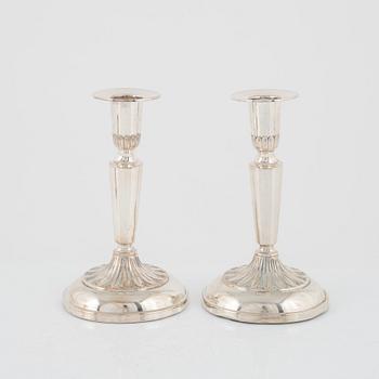 Silver candlesticks, 3+2+1, Ceson Guldvaru Ab, Gothenburg, Sweden, 1964-1971.