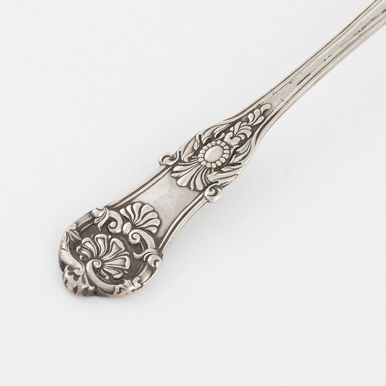 A Swedish Silver Serving Spoon, mark of Adolf Zethelius, Stockholm 1843.