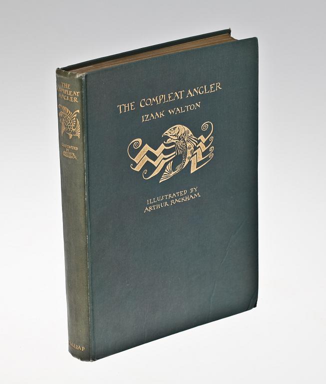 BOK, "The Complete Angler" av Izaak Walton, London 1931, ill av Arthur Rackham.