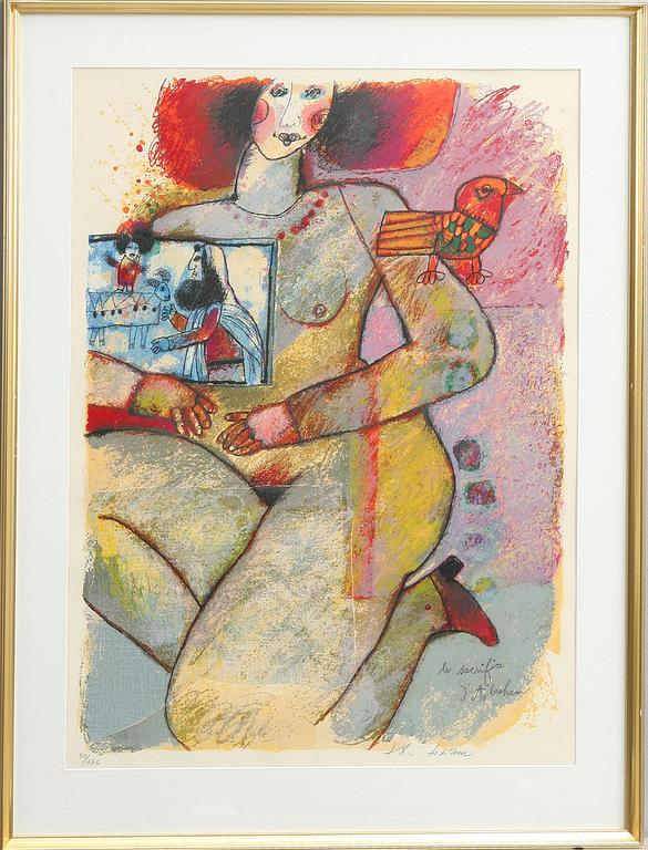 THEO TOBIASSE, färglitografi, sign o numr 30/175.