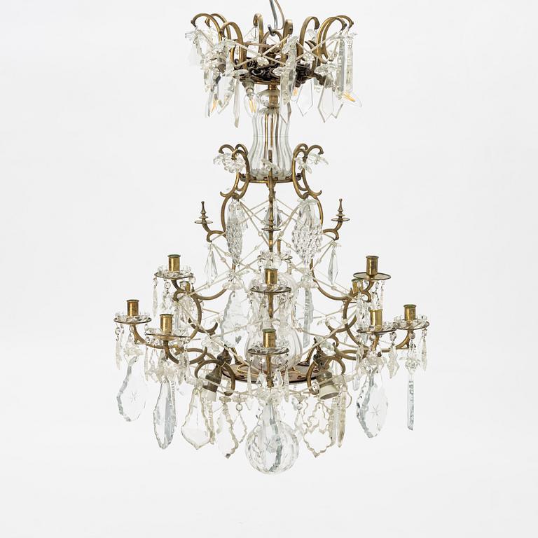 A Baroque style chandelier, 19th/20th Century.