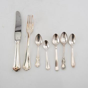 Cutlery service, 69 pieces, partly "Symphony" silver MEMA, Lidköping 1957-67.