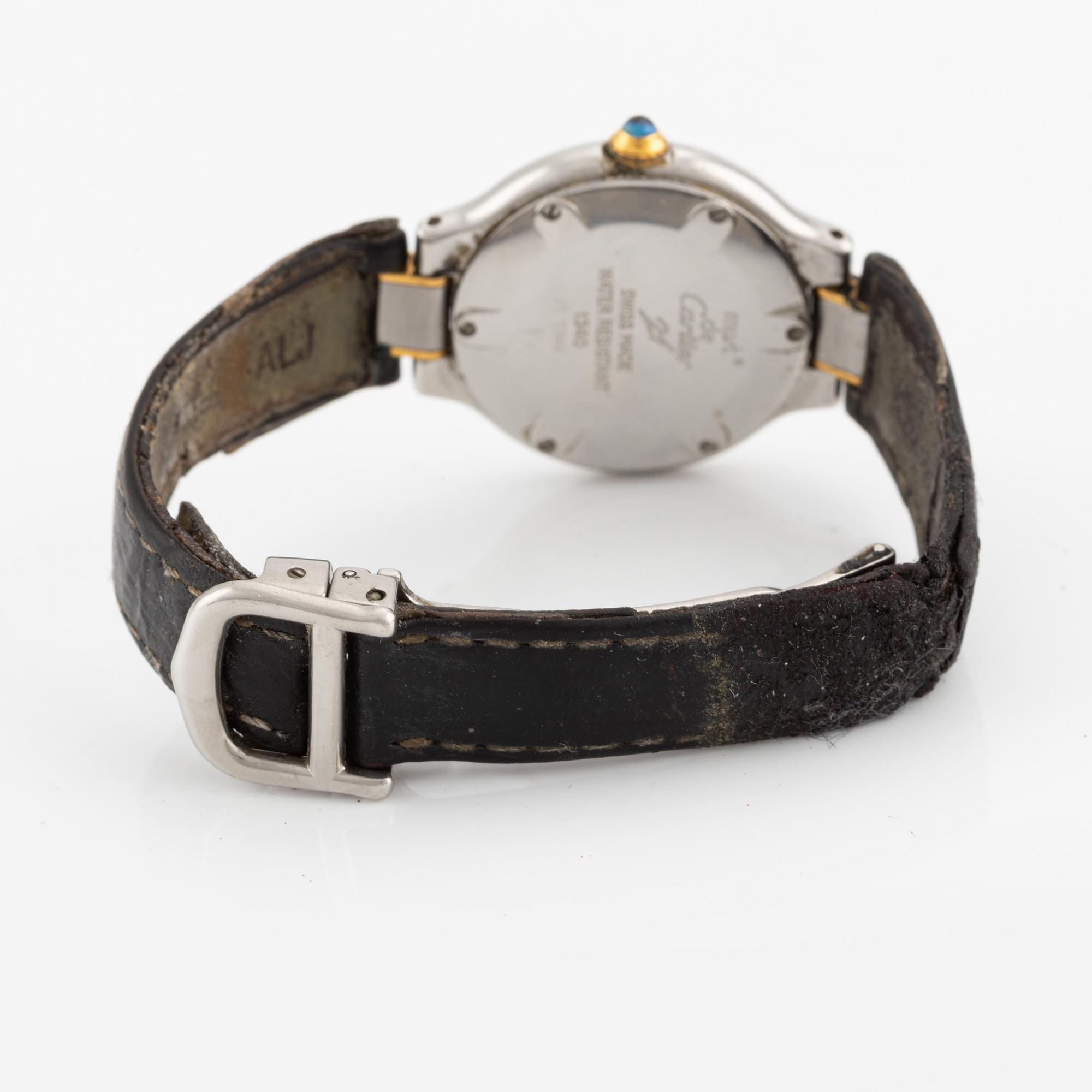 must de Cartier, Must 21, armbandsur, 28 mm.