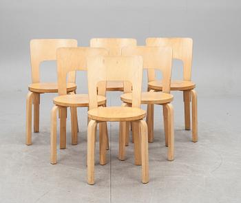 STOLAR, 6 st, modell 66, Alvar Aalto.