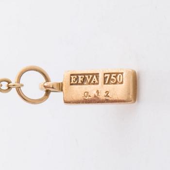 EFVA ATTLING, ARMBAND 18K guld m briljanter 0,12 ct enligt gravyr.