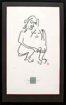John Lennon, after etchings 4 pcs printed signature numbered 1585/3000E.