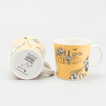 MUMINMUGGAR, 2 st, porslin, Moomin Characters, Arabia,