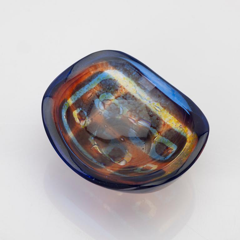 Sven Palmqvist, skål, miniatyr, glas, Ravenna, Orrefors.